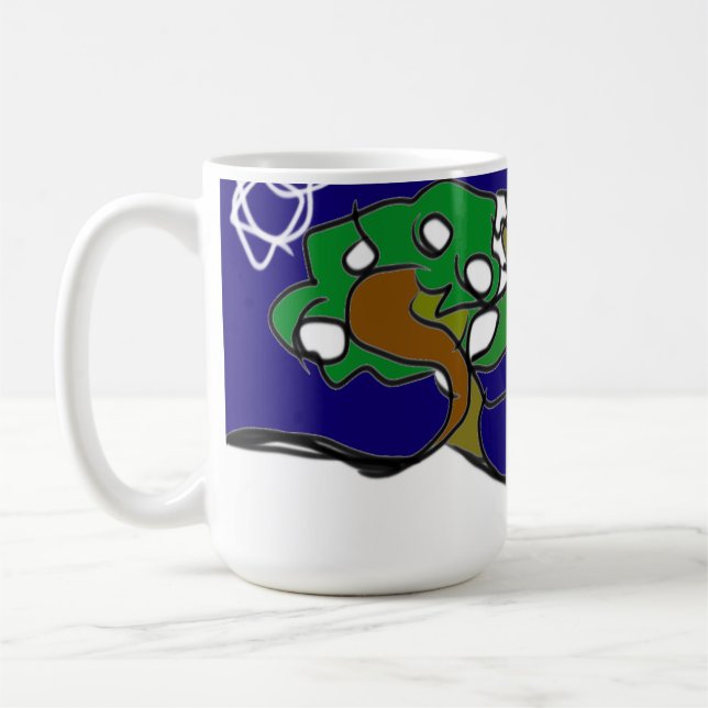 Räven älskar vinter  kaffemugg (Vänster)