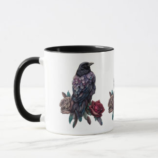 Raven and Roses Coffee Mugg