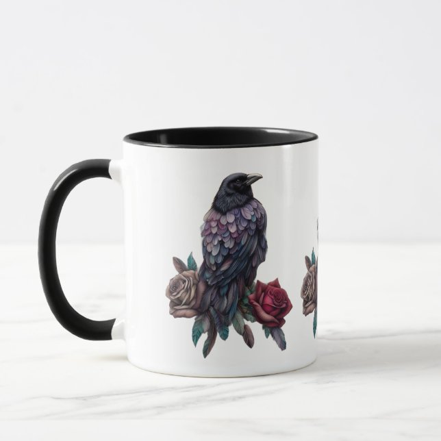 Raven and Roses Coffee Mugg (Vänster)