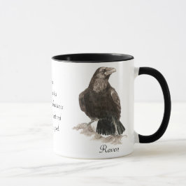 Raven Animal Totem Mugg
