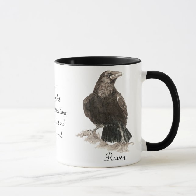 Raven Animal Totem Mugg (Höger)