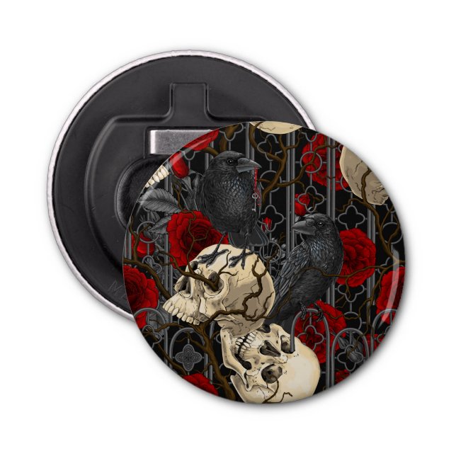 Raven är hemlig. Mörk och illustration av moody sp Flasköppnare (Framsidan)