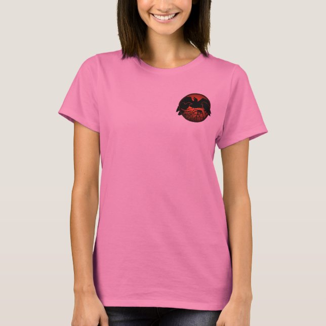 Raven Art Jacka Women's Raven Kråka Sport Jacka T-shirt (Framsida)