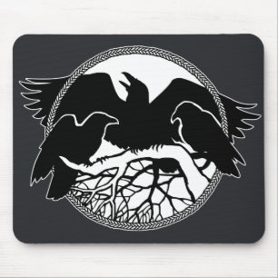 Raven Art Mouspads Coola Kråka Art Computer Gifts Musmatta