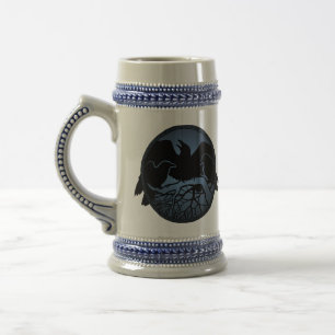 Raven Art Mugg Vild Bird Beer Mugg Raven Stein