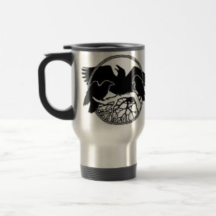 Raven Art Mugg Vild Bird Resemugg Raven Muggar