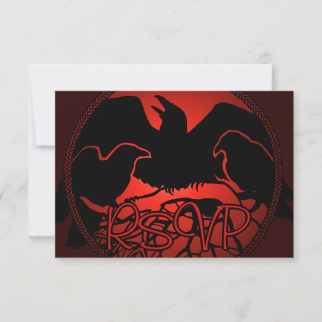 Raven Art OSA Personlig Native Art Card Inbjudningar (Framsida)