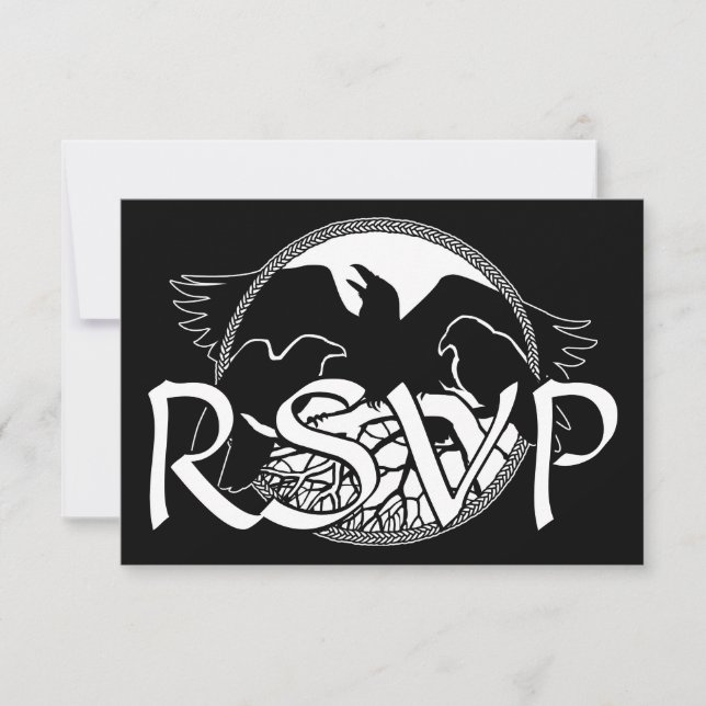 Raven Art OSA Personlig Native Art Card Inbjudningar (Framsida)
