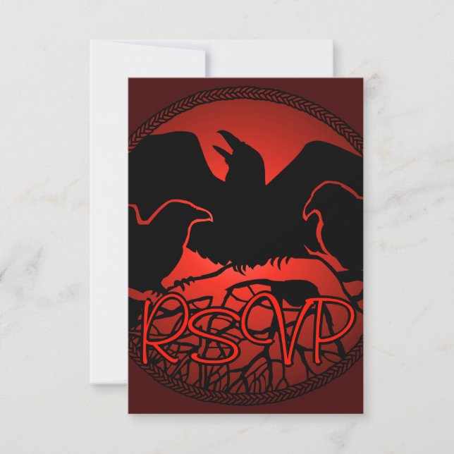 Raven Art OSA Personlig Native Art Card Inbjudningar (Framsida)