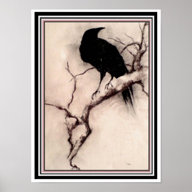 "Raven at Dawn" 12 x 16 Poster (Framsidan)