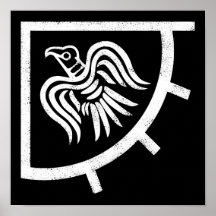 Raven Banner Viking Flagga