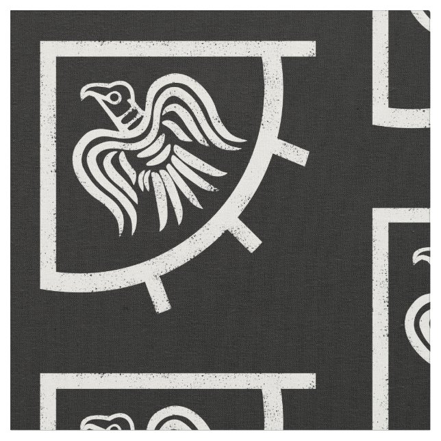 Raven Banner Viking Flagga Tyg (Närbild)