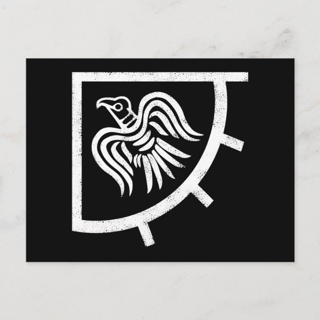 Raven Banner Viking Flagga Vykort (Framsida)