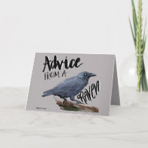 Raven Birthday eller Thinking Card