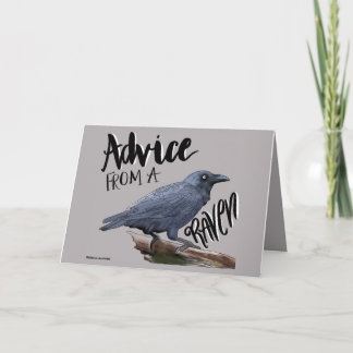 Raven Birthday eller Thinking Card Kort