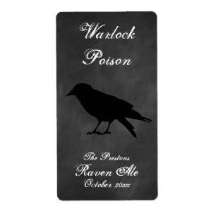 Raven Black Vin-etikett Fraktsedel