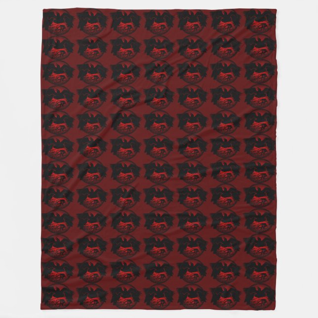 Raven Blanket Native Spirit Animal Fleece Blanket (Framsidan)