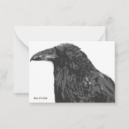 Raven Bokmärken Anteckningskort