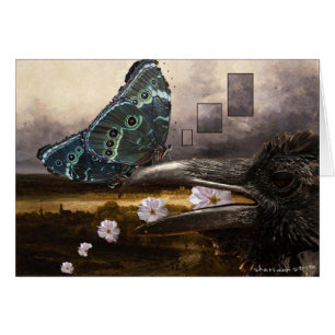 Raven & Butterfly Hälsningskort