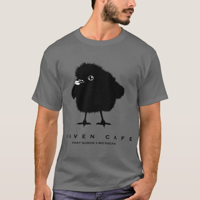 Raven Chick Överstorlek T Shirt (Framsida)