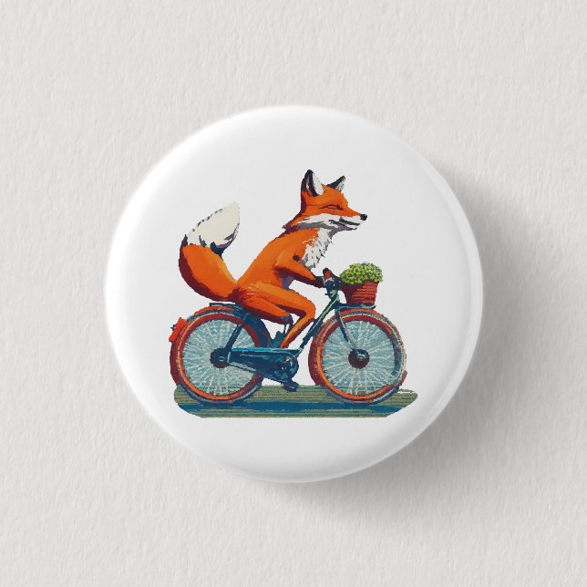 Räven cykel knapp (Framsida)
