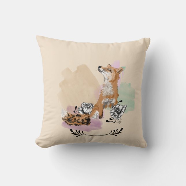 Räven dämpar kudde (Framsida)