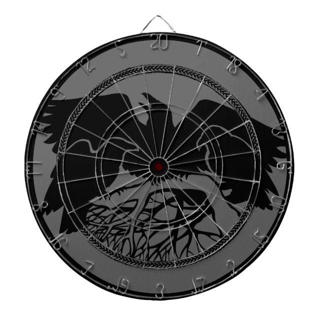 Raven Dartboard Coola Tribal Raven Art Dartboard Darttavla (Framsidan)