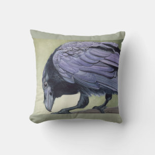 Raven Dekorativ kudde Black Kråka Diablo Art Biet