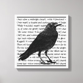 Raven Dikt Edgar Allan Poe Canvastryck