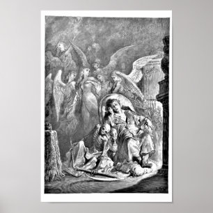 Raven Edgar Allan Poe Illustration Poster