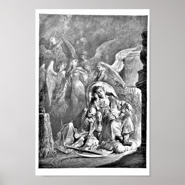 Raven Edgar Allan Poe Illustration Poster (Framsidan)