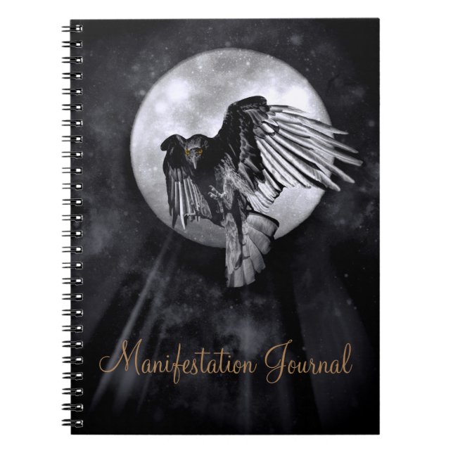 Raven eller Kråkan Manifestation Journal Anteckningsbok (Framsidan)