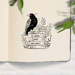 Raven Ex libris Självfärgande Stämpel