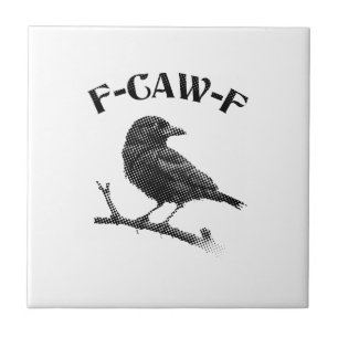 Raven F-CAW-F Halloween Minimalist Kakelplatta