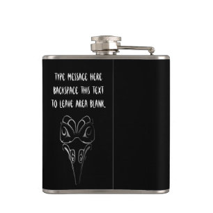 Raven Flask Anpassningsbar Raven/Kråka Art Drink-k Fickplunta