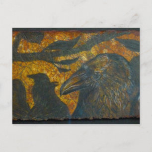 Raven Flock Vykort