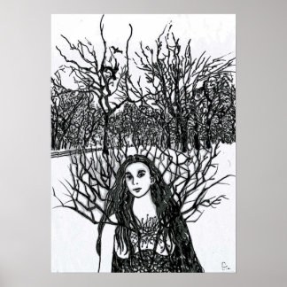 Raven Girl Poster
