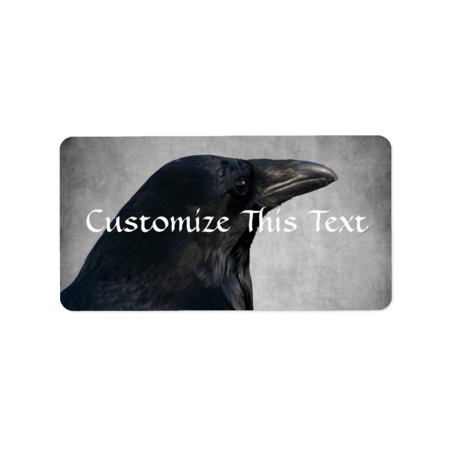 Raven Glamor Shot Adressetikett (Framsidan)
