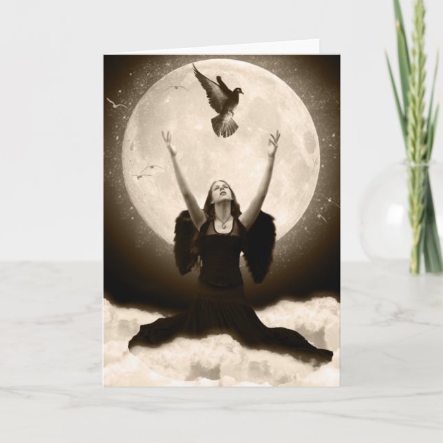 Raven Greeting Card Kort (Framsida)