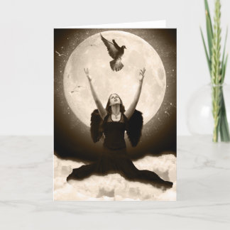 Raven Greeting Card Kort