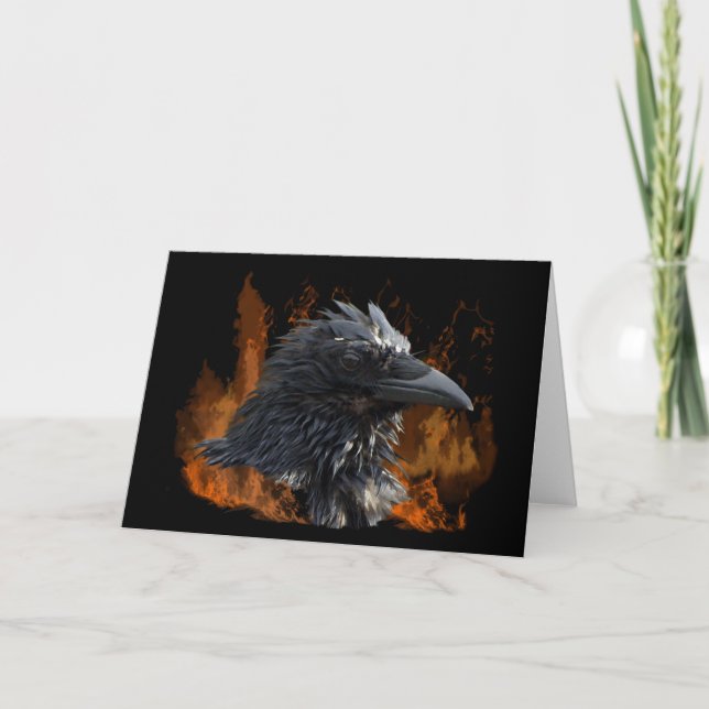 Raven Greeting Cards Kort (Framsida)