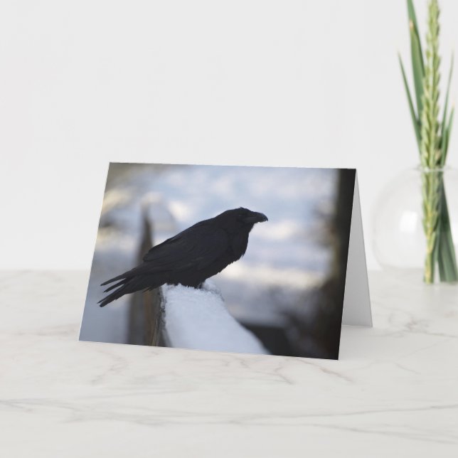 Raven Greeting Cards Kort (Framsida)