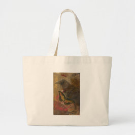 Raven Grunge Collage Jumbo Tygkasse