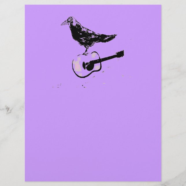 Raven guitar sång reklamblad (Framsidan)