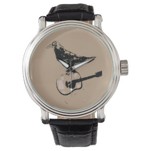 Raven Guitar Sång wristwatch Armbandsur