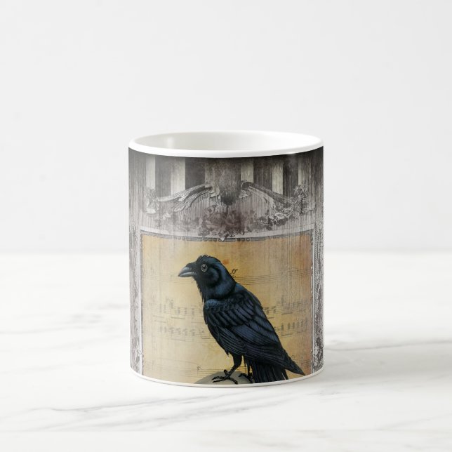 Raven Halloween Kaffemugg (Center)