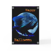 Raven halloween-kort