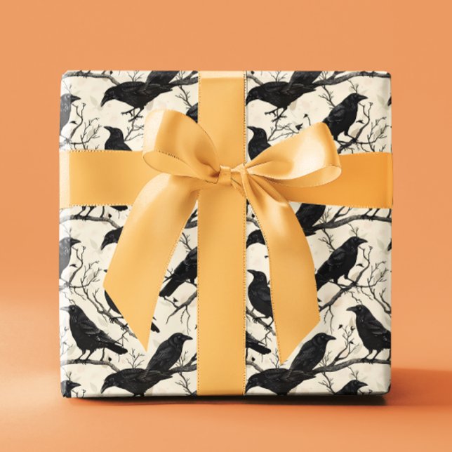Raven Halloween Kråka Hösten Presentpapper (Skapare uppladdad)