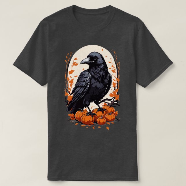 Raven Halloween T Shirt (Design framsida)