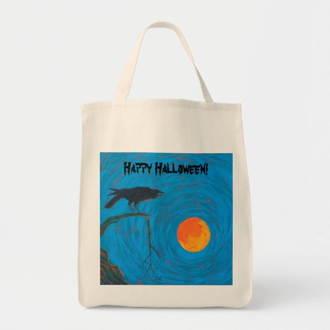 Raven Halloween Tygkasse (Framsidan)